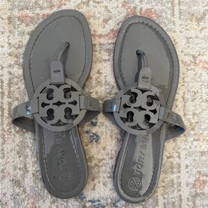 Authentic Tory Burch Women's Grey Sandals